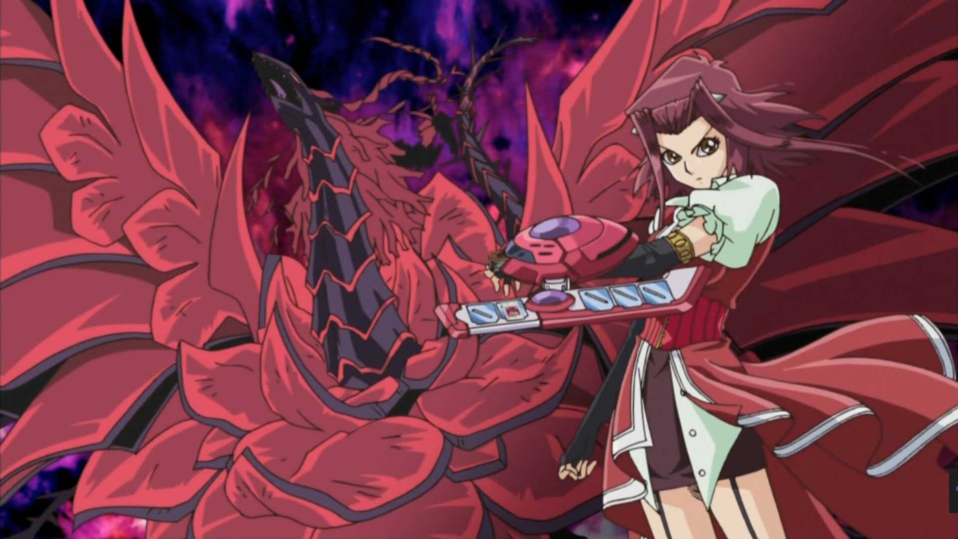 Akiza Izinski (with Black Rose Dragon summoning emote) Screenshot