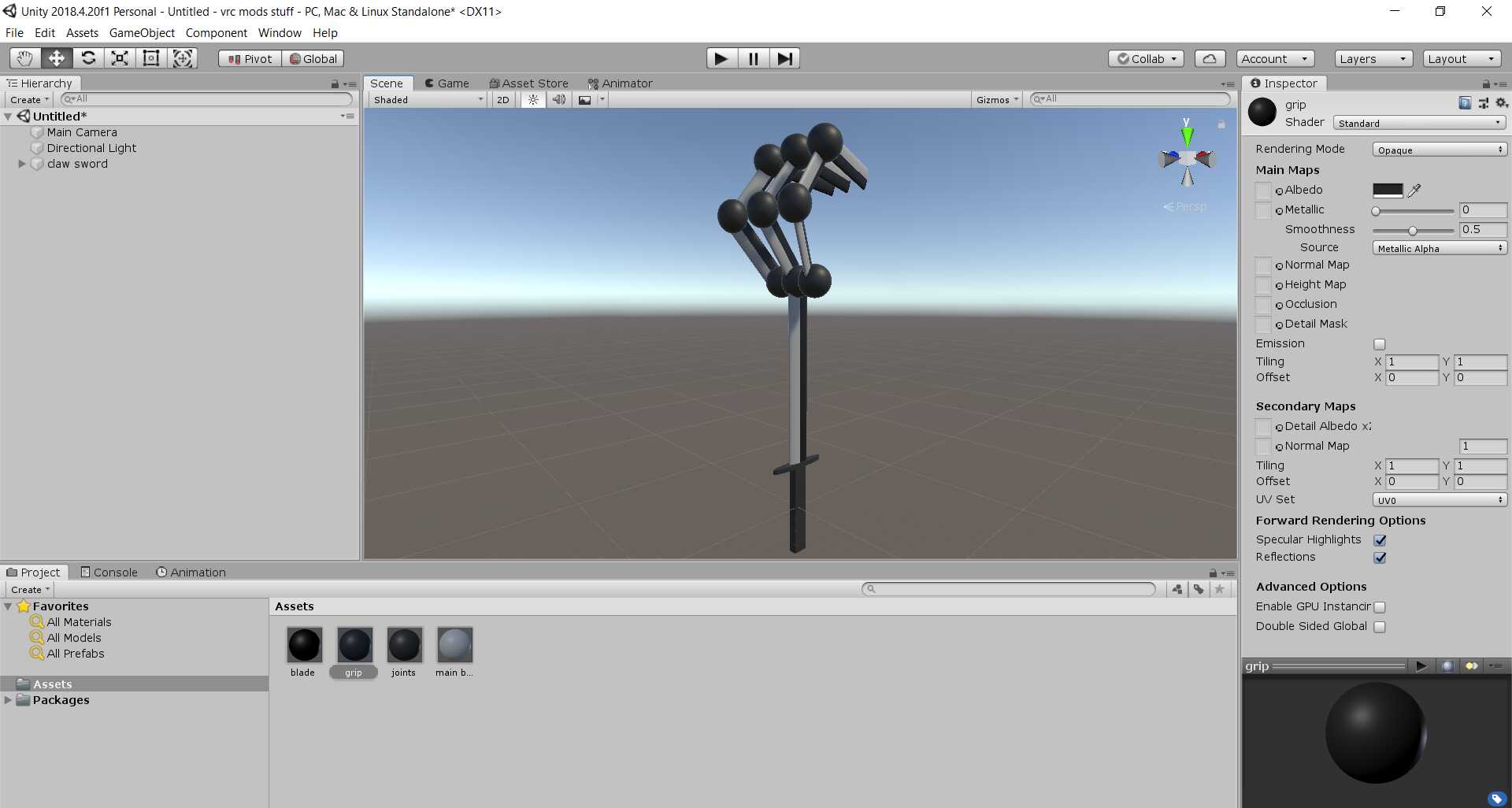 claw sword Screenshot