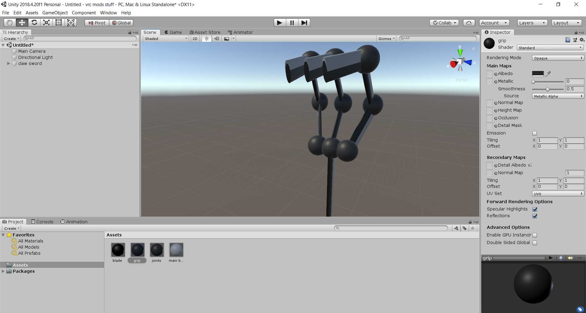 claw sword Screenshot