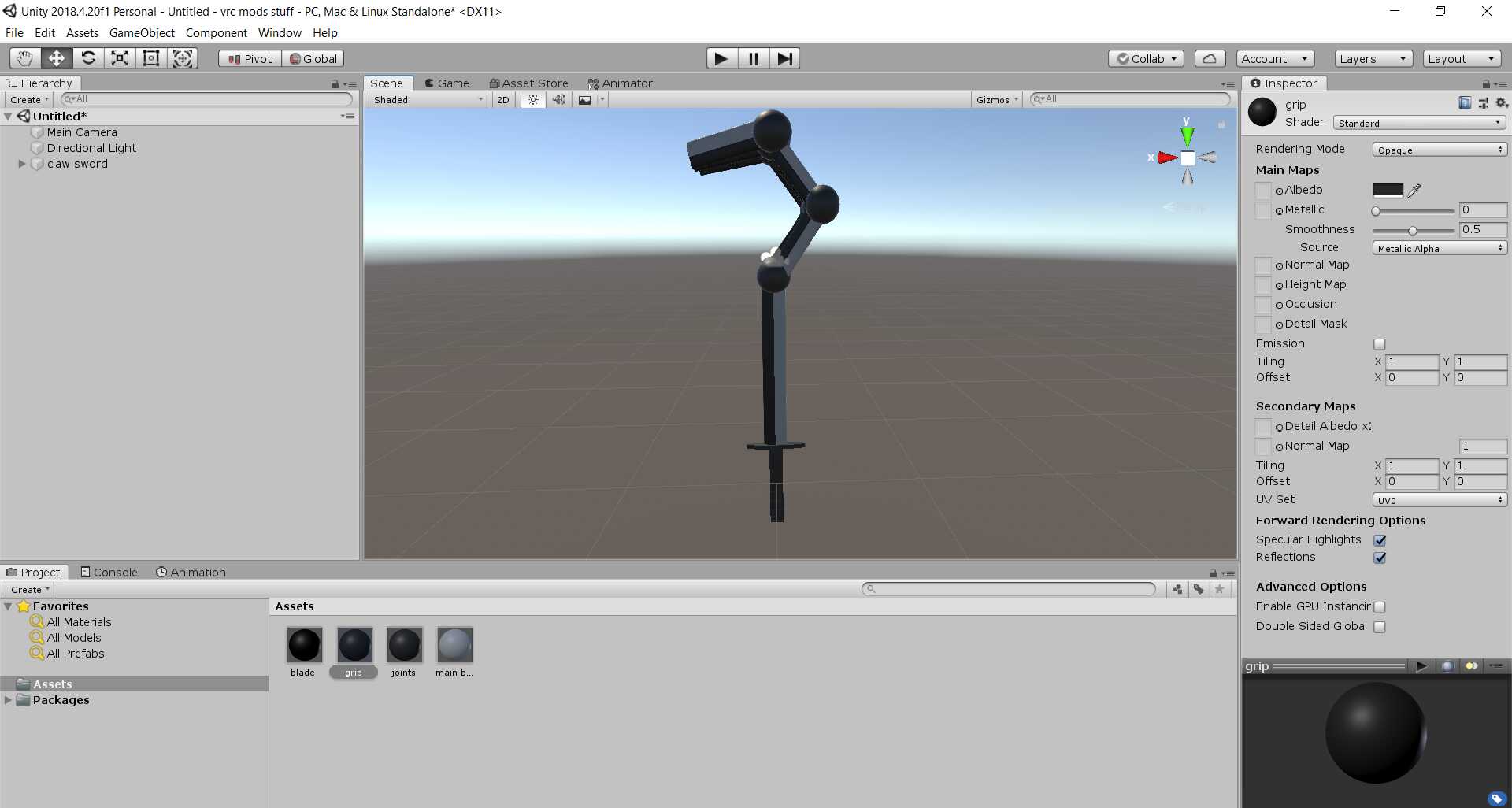 claw sword Screenshot