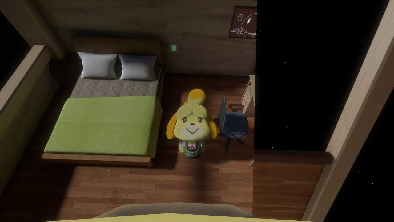 Isabelle (now fully rigged!) Screenshot