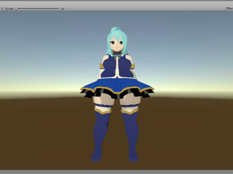Aqua, useless goddess. Screenshot