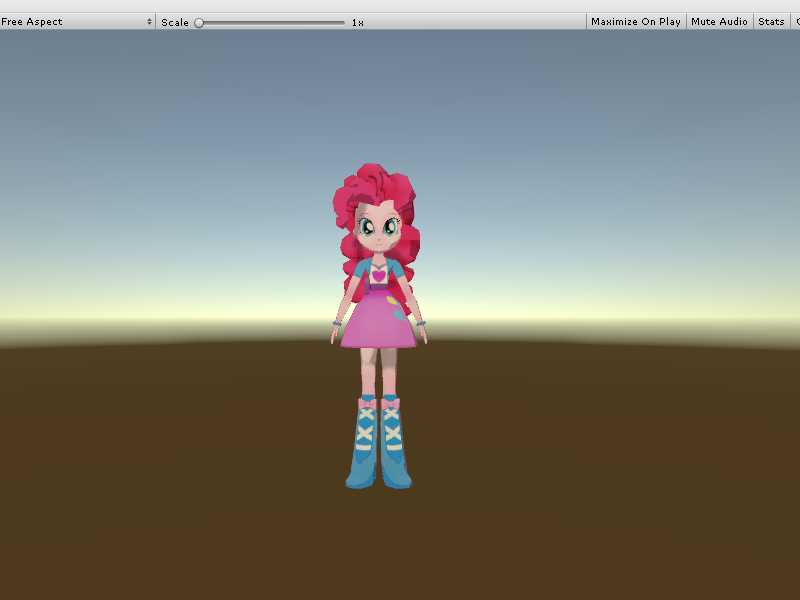 Pinkypie, human, full rig! Screenshot