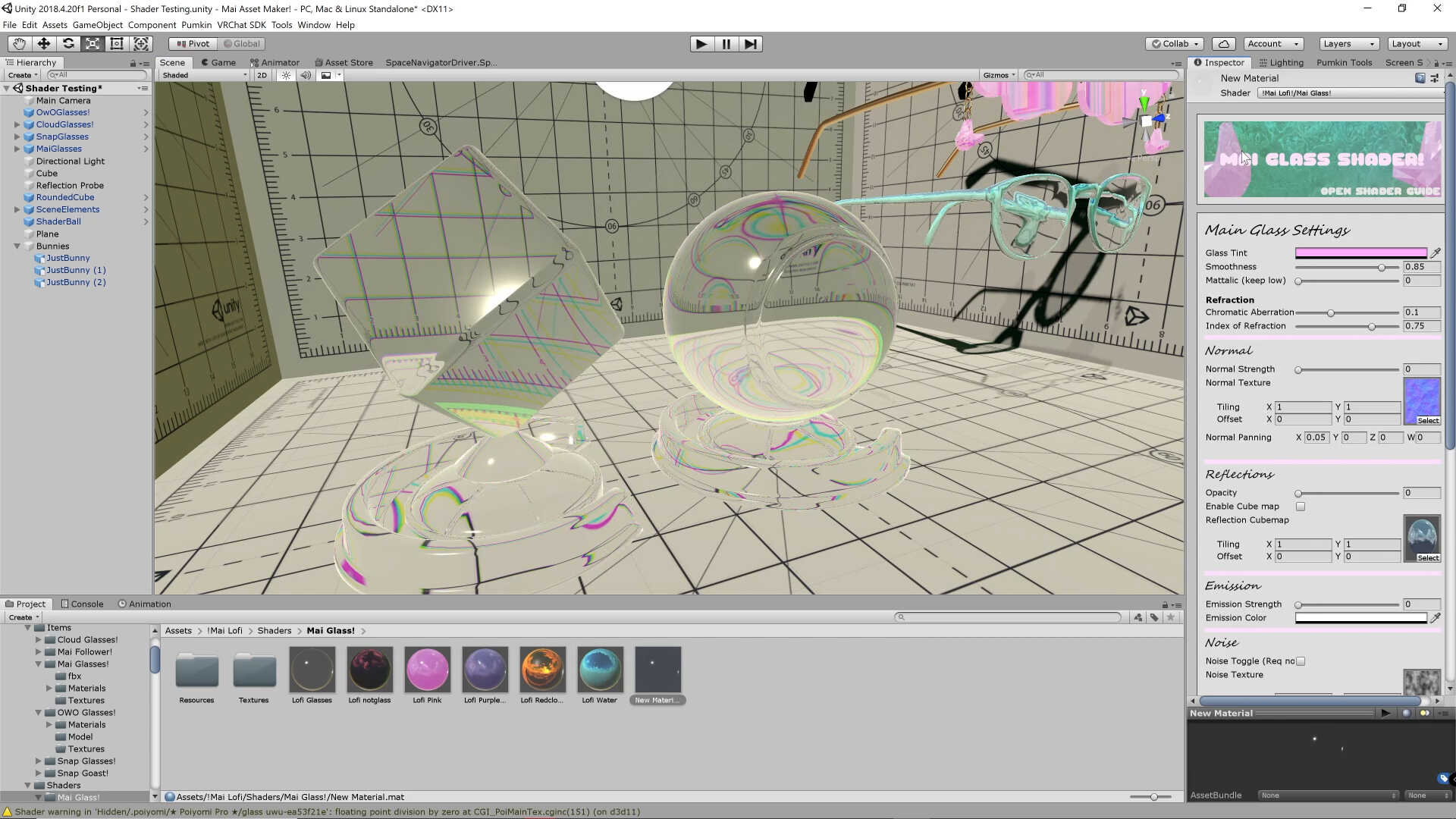 Mai Glass Shader! by Mai Lofi (FIXED V1.2 update 2-13) Screenshot
