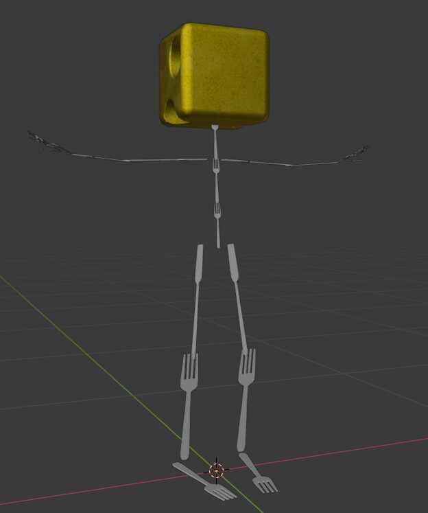 Fork Man With Cheese Screenshot