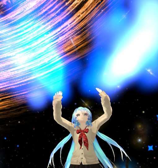 Miku Beige [Flame Particles,Faces,Emotes,Eyetracking etc.] Screenshot