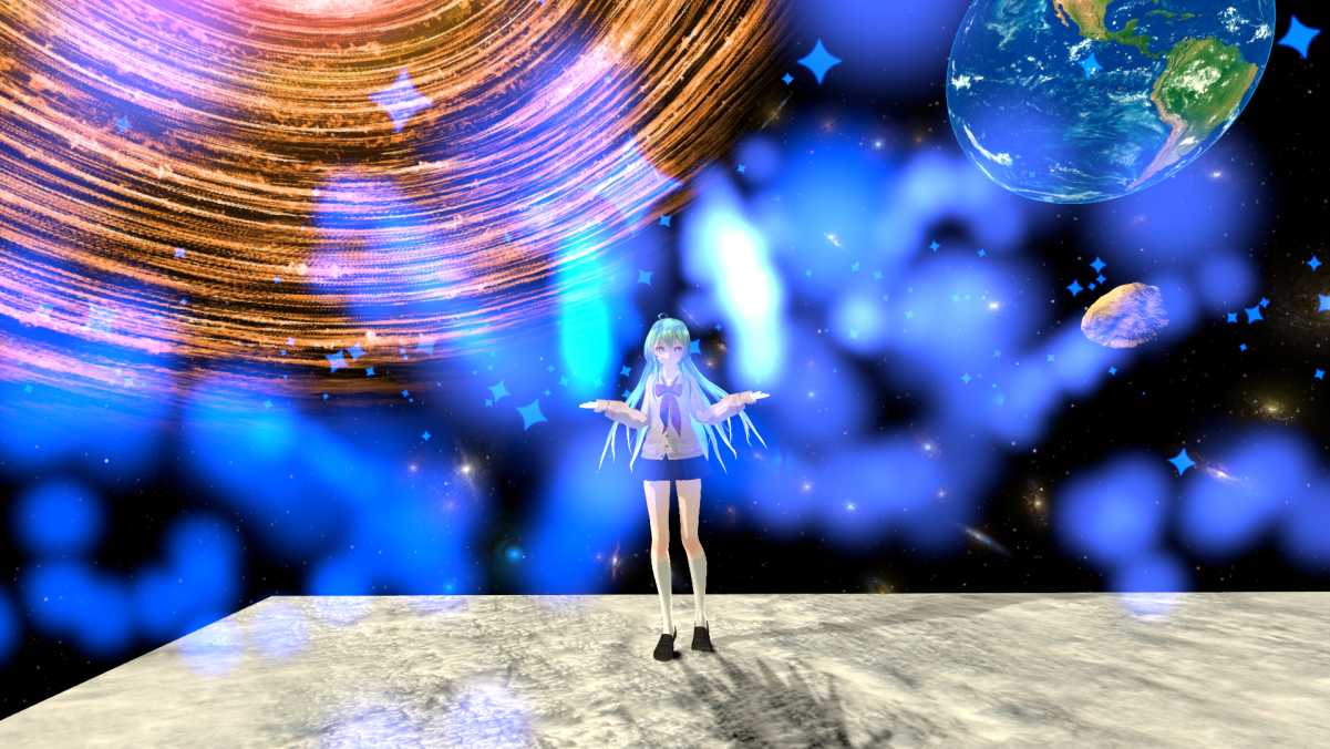 Miku Beige [Flame Particles,Faces,Emotes,Eyetracking etc.] Screenshot
