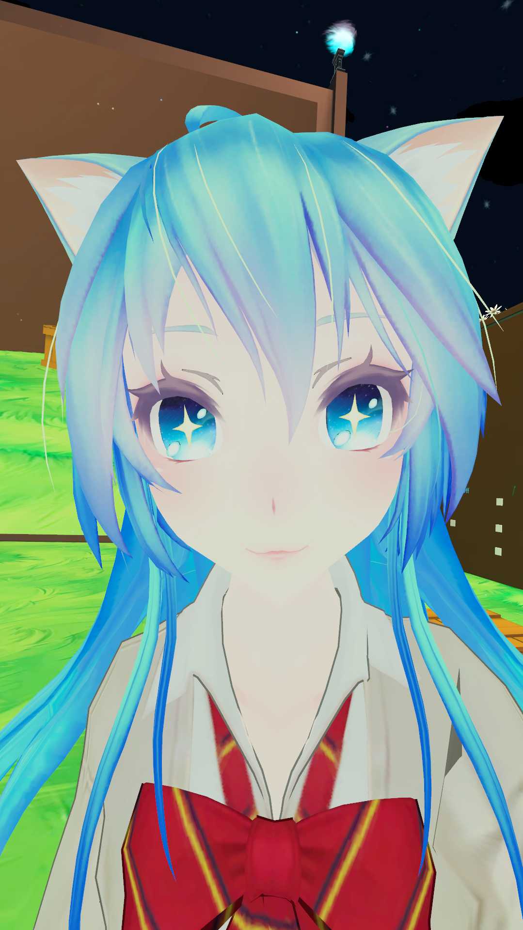 Miku Beige [Flame Particles,Faces,Emotes,Eyetracking etc.] Screenshot