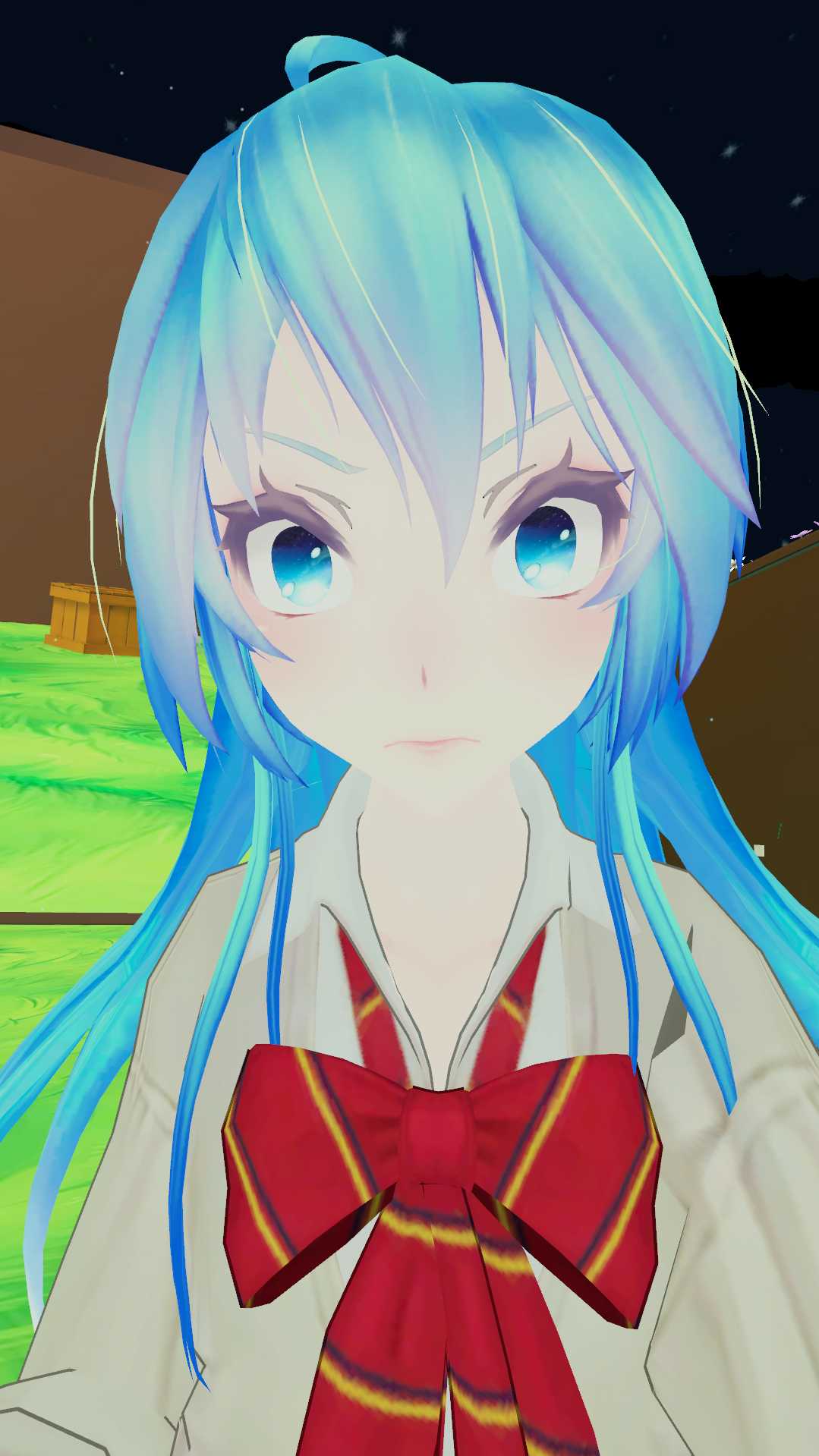 Miku Beige [Flame Particles,Faces,Emotes,Eyetracking etc.] Screenshot