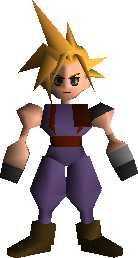 Cloud (Final Fantasy 7) (Lowpoly Field Model) Screenshot