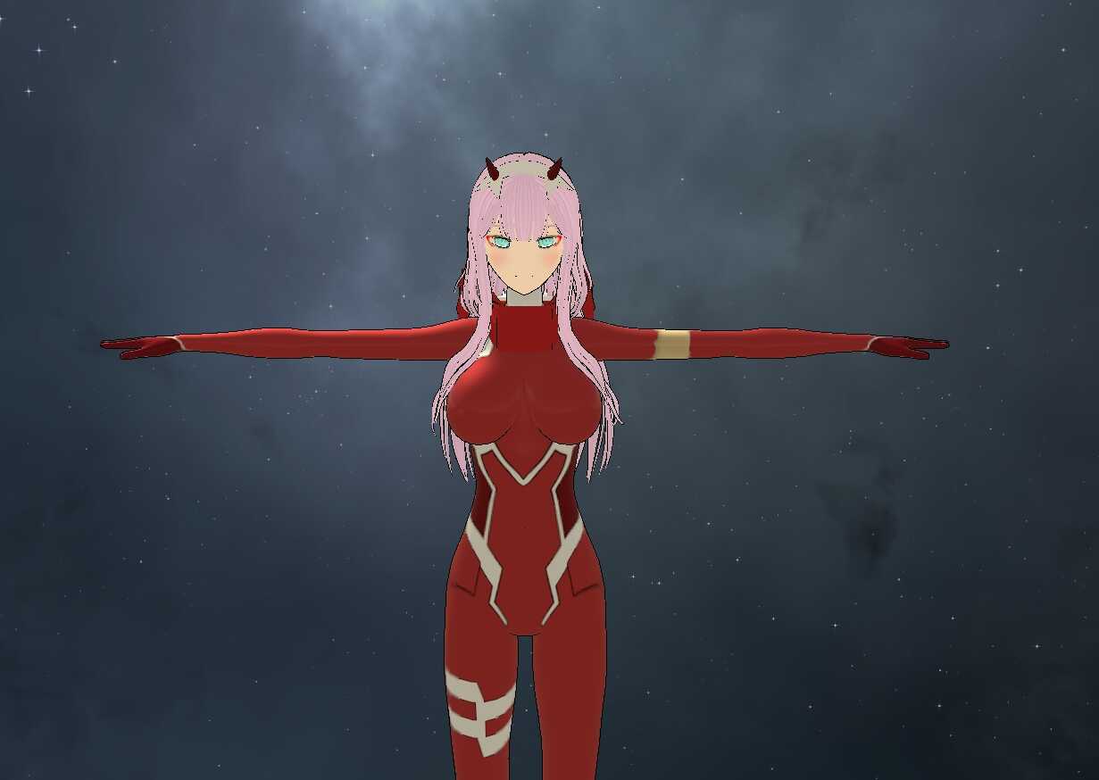 Darling In The Franxx - Zero Two - 02 (Fullbody, Eye Tracking, Visemes, Dynamic Bones) Screenshot