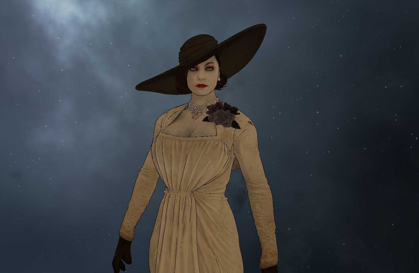 Resident Evil Village - Lady Dimitrescu (Visemes, Full Body, Eye Tracking, Dynamic Bones, Claws Toggle) (60k Poly) (Avatar 3.0) Screenshot