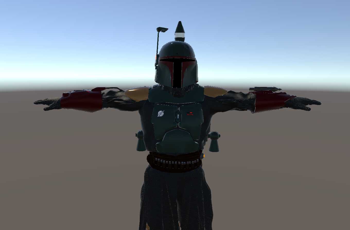 Star Wars: The Mandalorian - Boba Fett (Full Body, Dynamic Bones, Weapon Toggles, Animations, Particle Effects) Screenshot