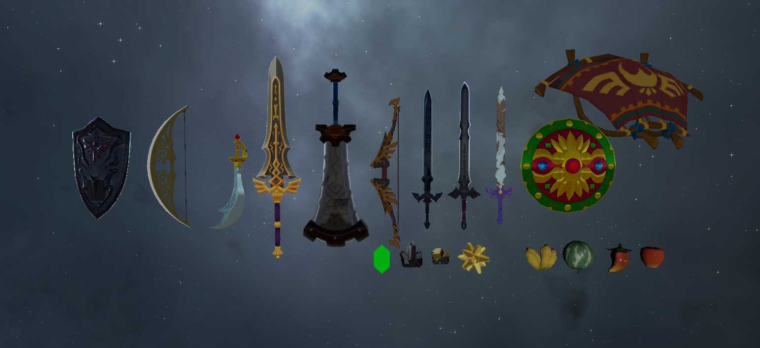 The Legend Of Zelda: BOTW - Weapons and Props Screenshot