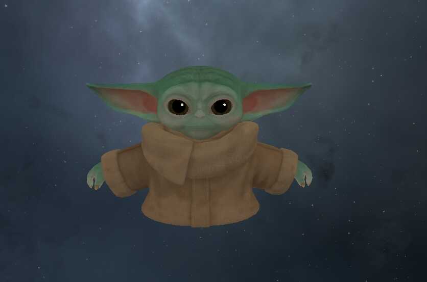 Star Wars: The Mandalorian - Baby Yoda (Full Body, Visemes, Quest Compatible) Screenshot