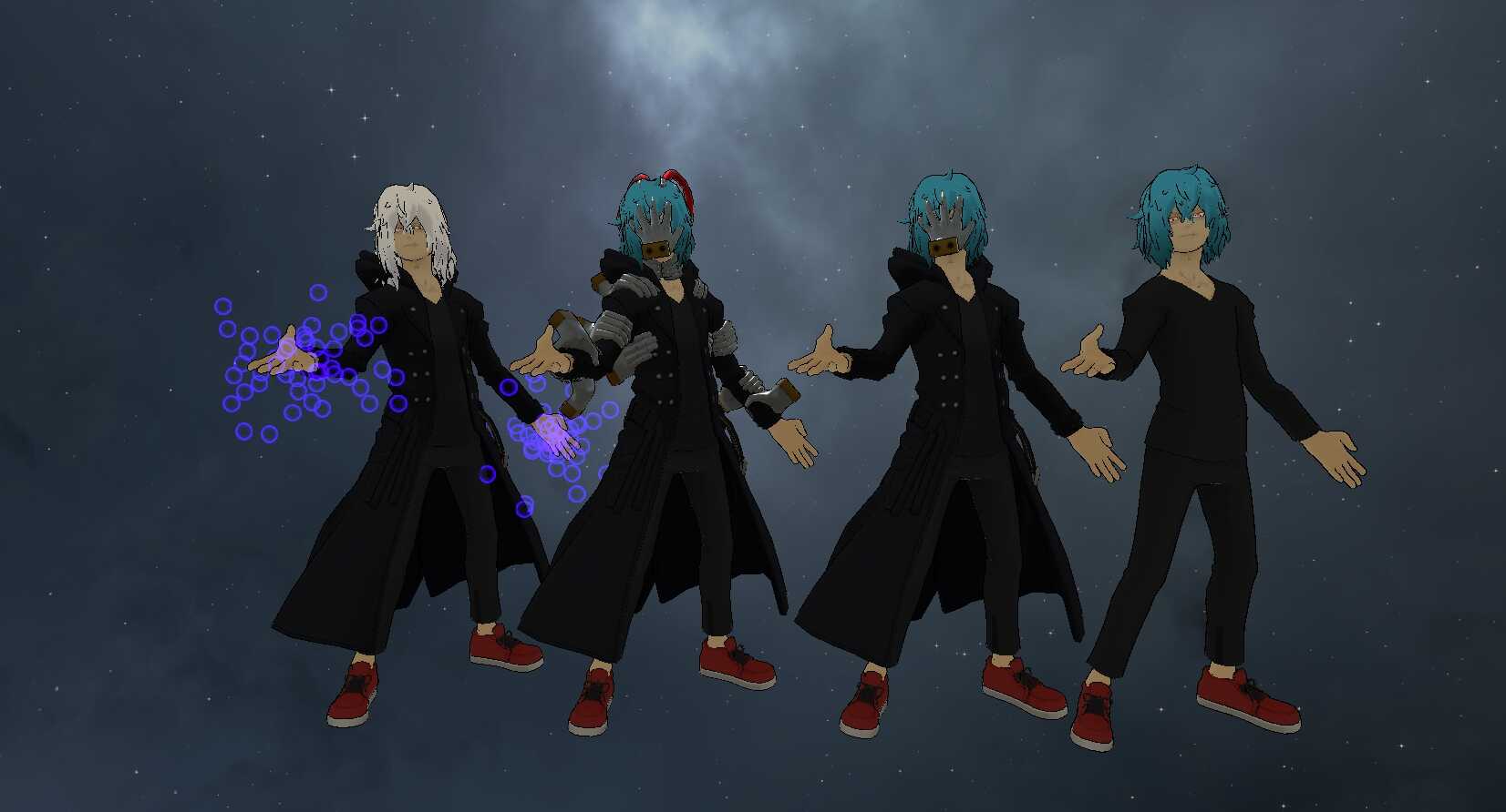 My Hero Academia - Shigaraki (Full Body, 1 Tex, Coat/Hands/Hair Toggles, Particles, Visemes, Eye Tracking, Dynamics) Screenshot