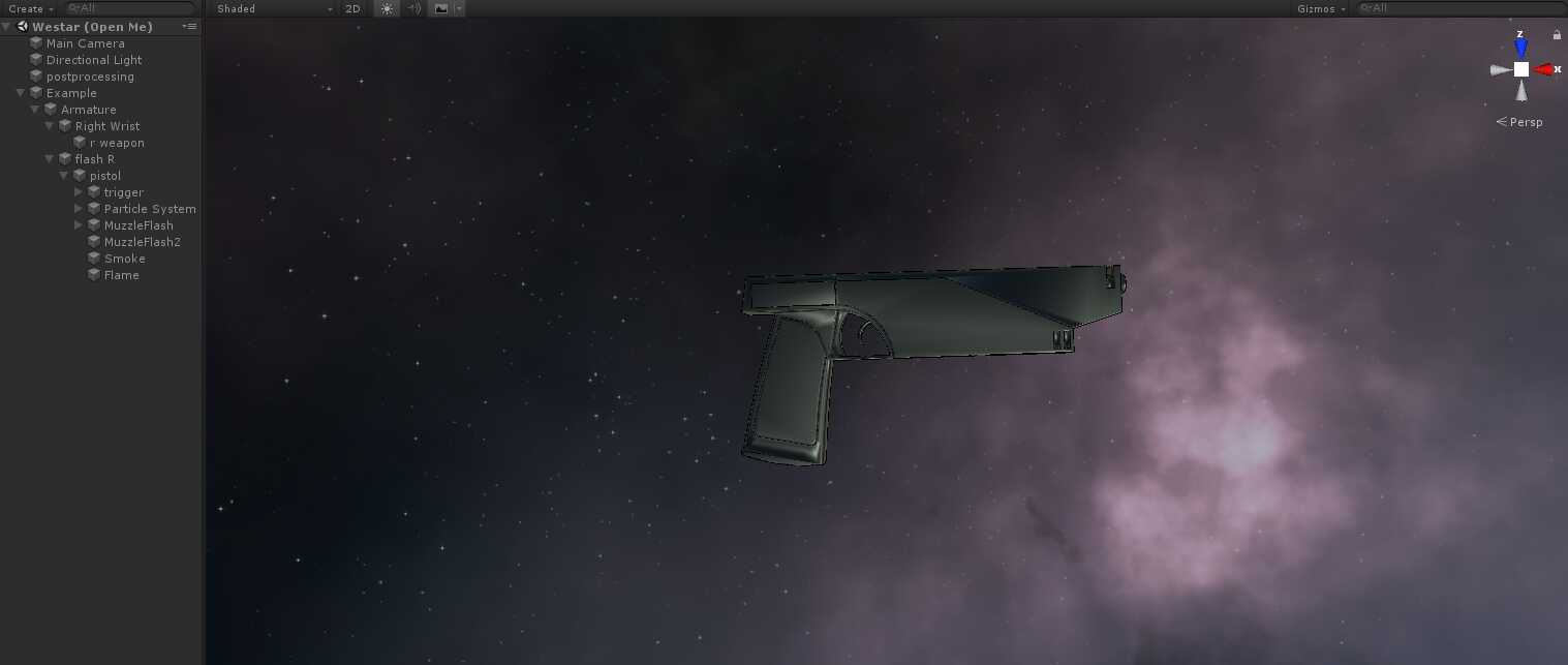 Star Wars - Westar 35 (Working Off and On animations with particles. Sub Emmitters for collision) Screenshot