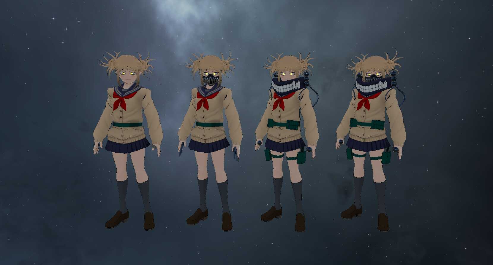 My Hero Academia - Toga Himiko  (Full Body, Eye Tracking, Visemes, 1 Texture, Gear/Weapon Toggles, Dynamic Bones) Screenshot