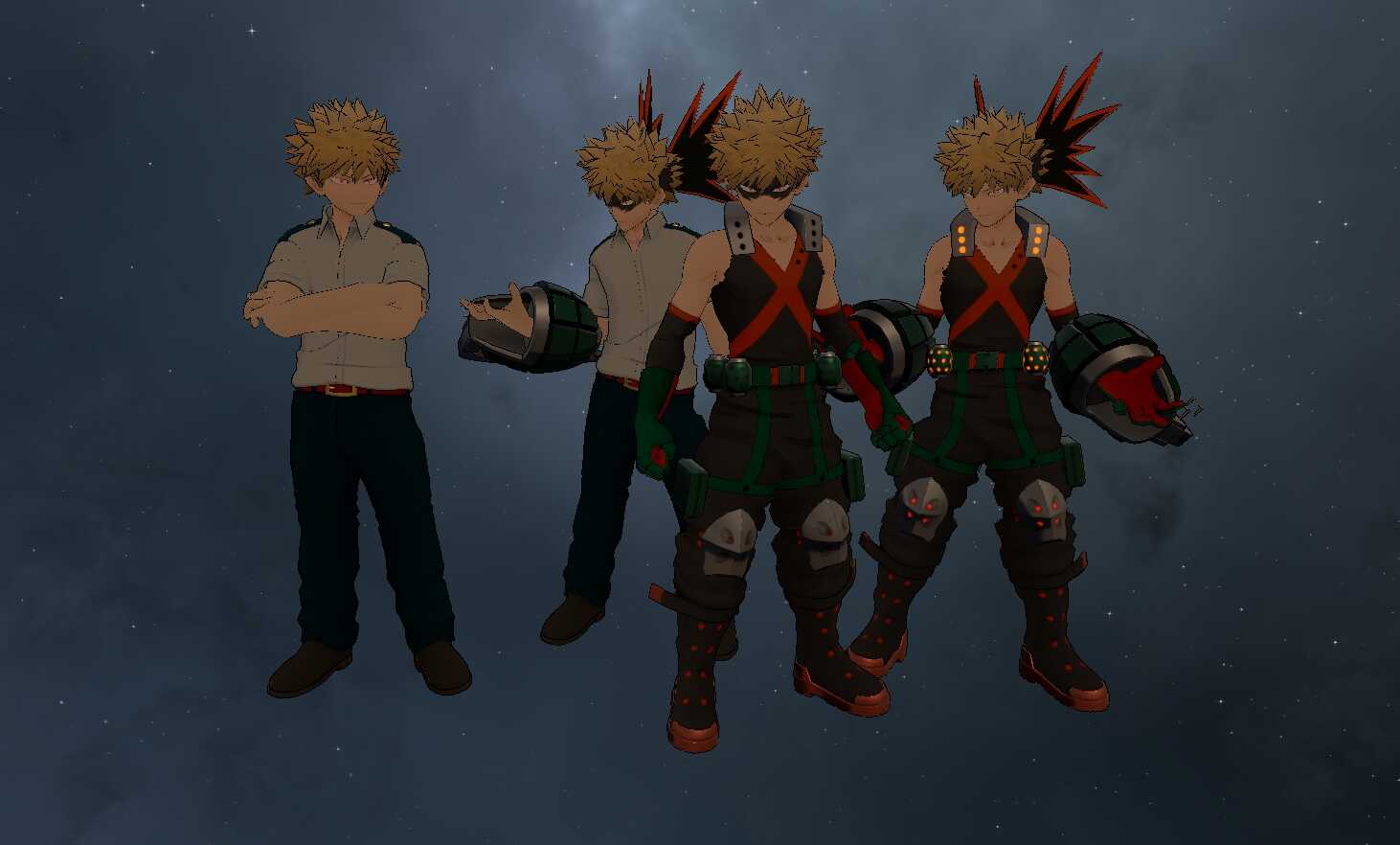 My Hero Academia - Katsuki Bakugo - Great Explosion Murder God Dynamite (FBT, 5 Toggles, 1 Tex, Dynamics, Eye Tracking) Screenshot