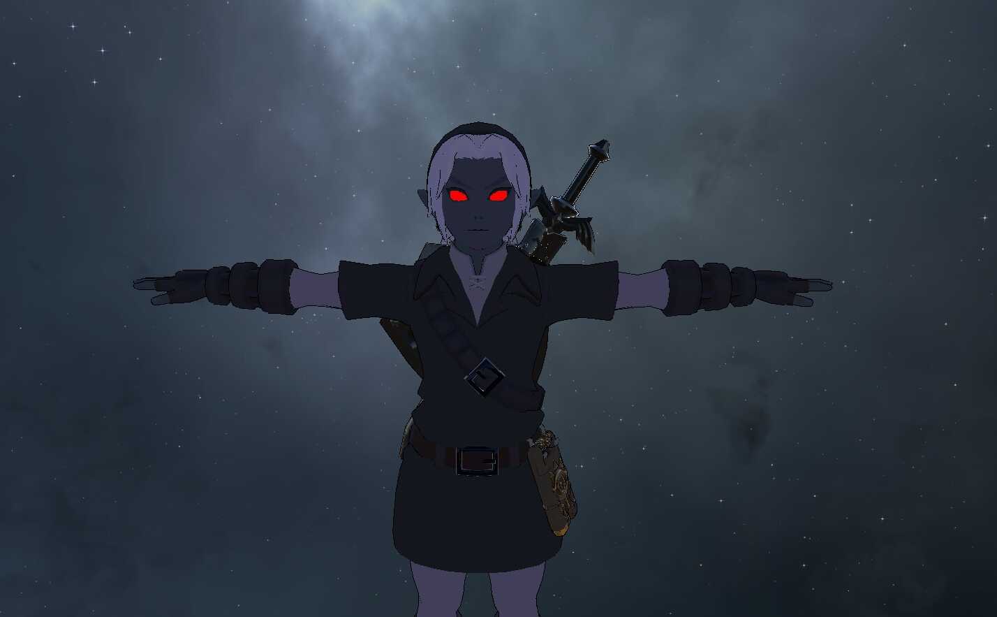 The Legend Of Zelda: BOTW - Dark Link (Full Body, Visemes, Weapon Toggles) Screenshot
