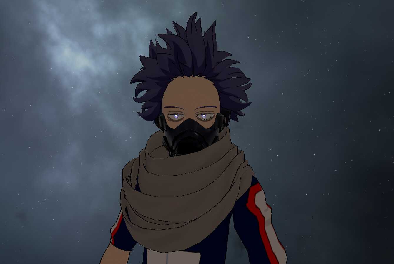 My Hero Academia - Hitoshi Shinso (Full Body, Mask and Scarf Toggles, 1 Tex, Dynamic Bones, Eye Tracking, Visemes) Screenshot
