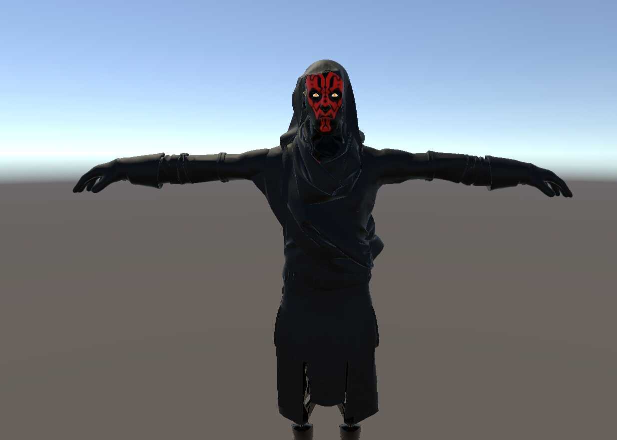 Star Wars Rebels - Darth Maul Hooded (Fullbody, Visemes, Eye Tracking, Lightsaber) Screenshot