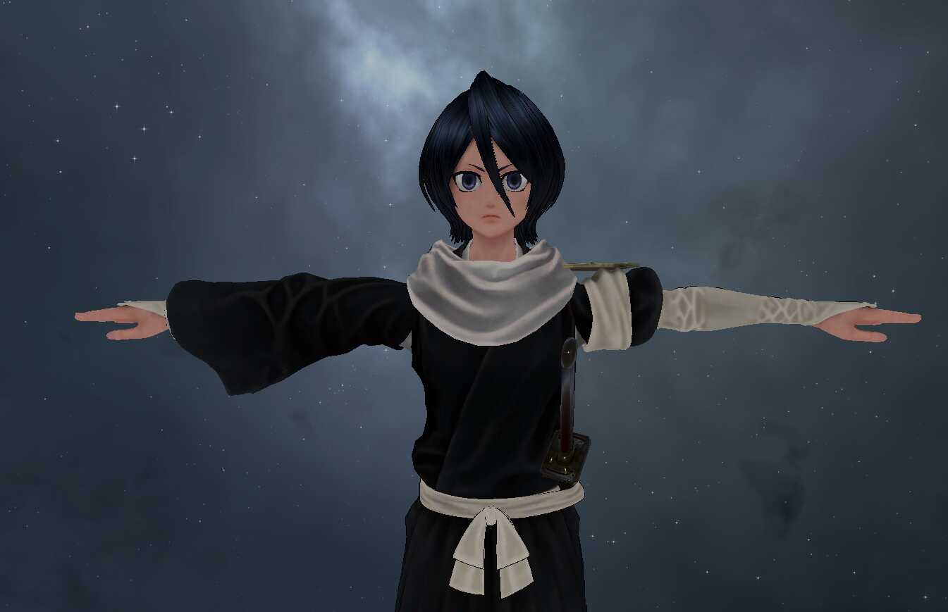 Bleach - Rukia Kuchiki (Fullbody, Eye Tracking, Visemes, Dynamic Bones) Screenshot