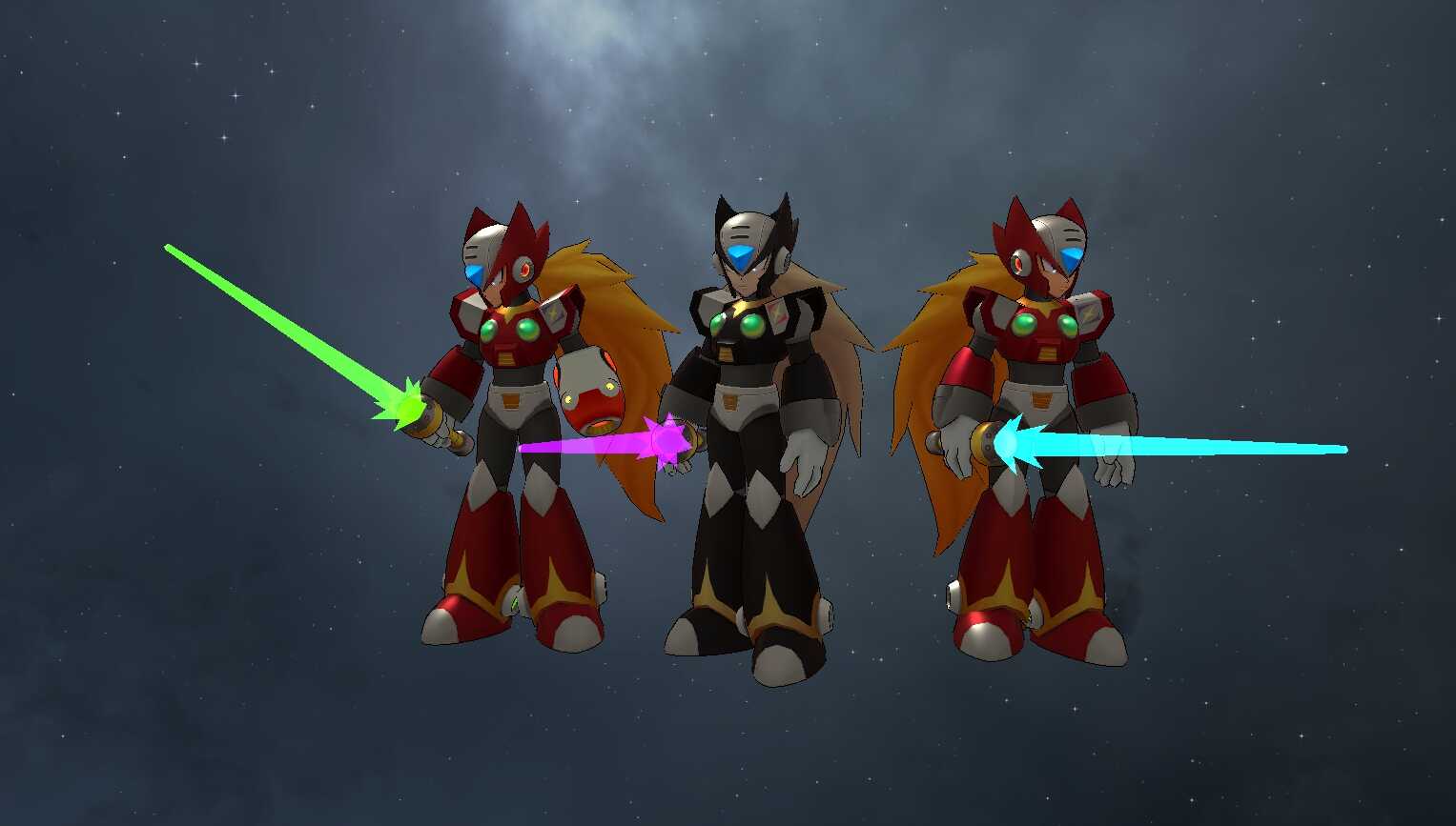 Mega Man X - Zero (Full Body, Weapons Toggles, Color Toggles, Visemes, Emmission, Dynamics) Screenshot