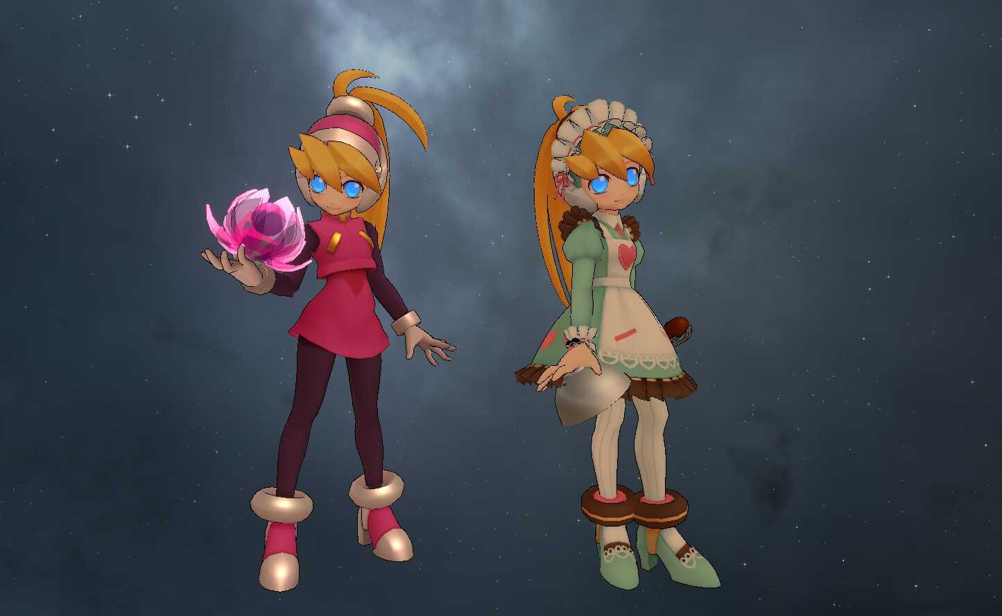 Mega Man Zero - Ciel (Fullbody, Visemes, Emmission, Dynamics, 1 Texture, 3 Items, 2 Outfits) Screenshot