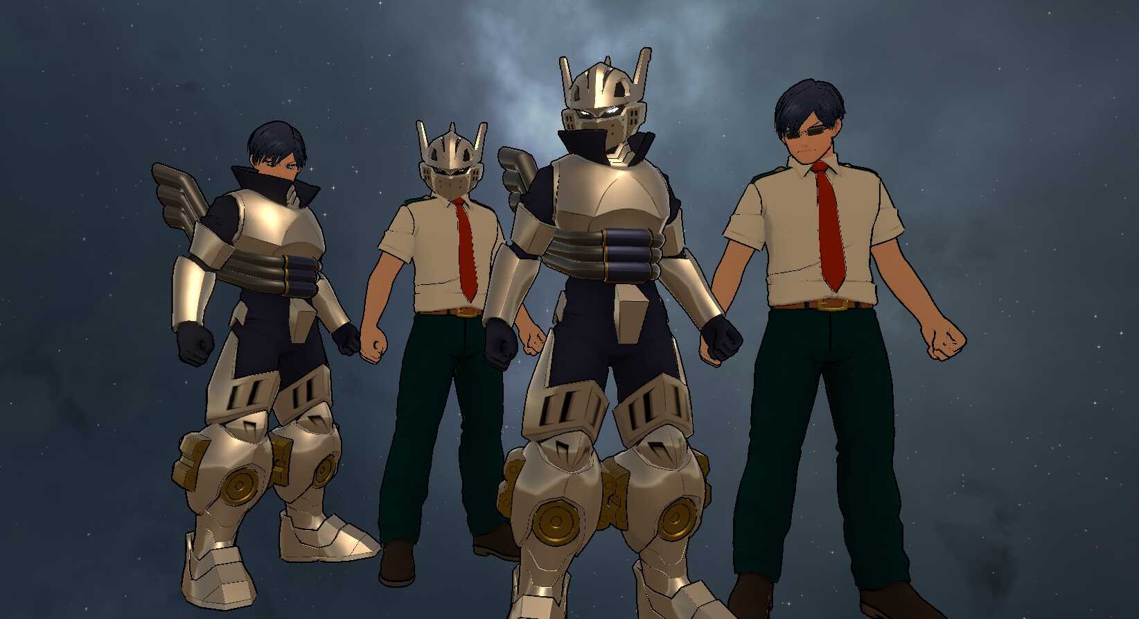 My Hero Academia - Tenya Ida - Ingenium (Eye Tracking, Full Body, Visemes, Dynamic Bones, 1 Tex, 4 Toggles) Screenshot