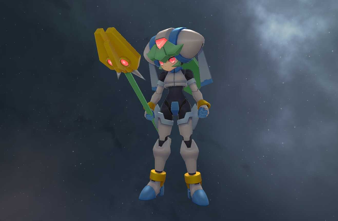 Mega Man ZX - Pandora (Full Body, Visemes, 2 Textures, Emmission, 16K polys, Dynamic Bones) Screenshot