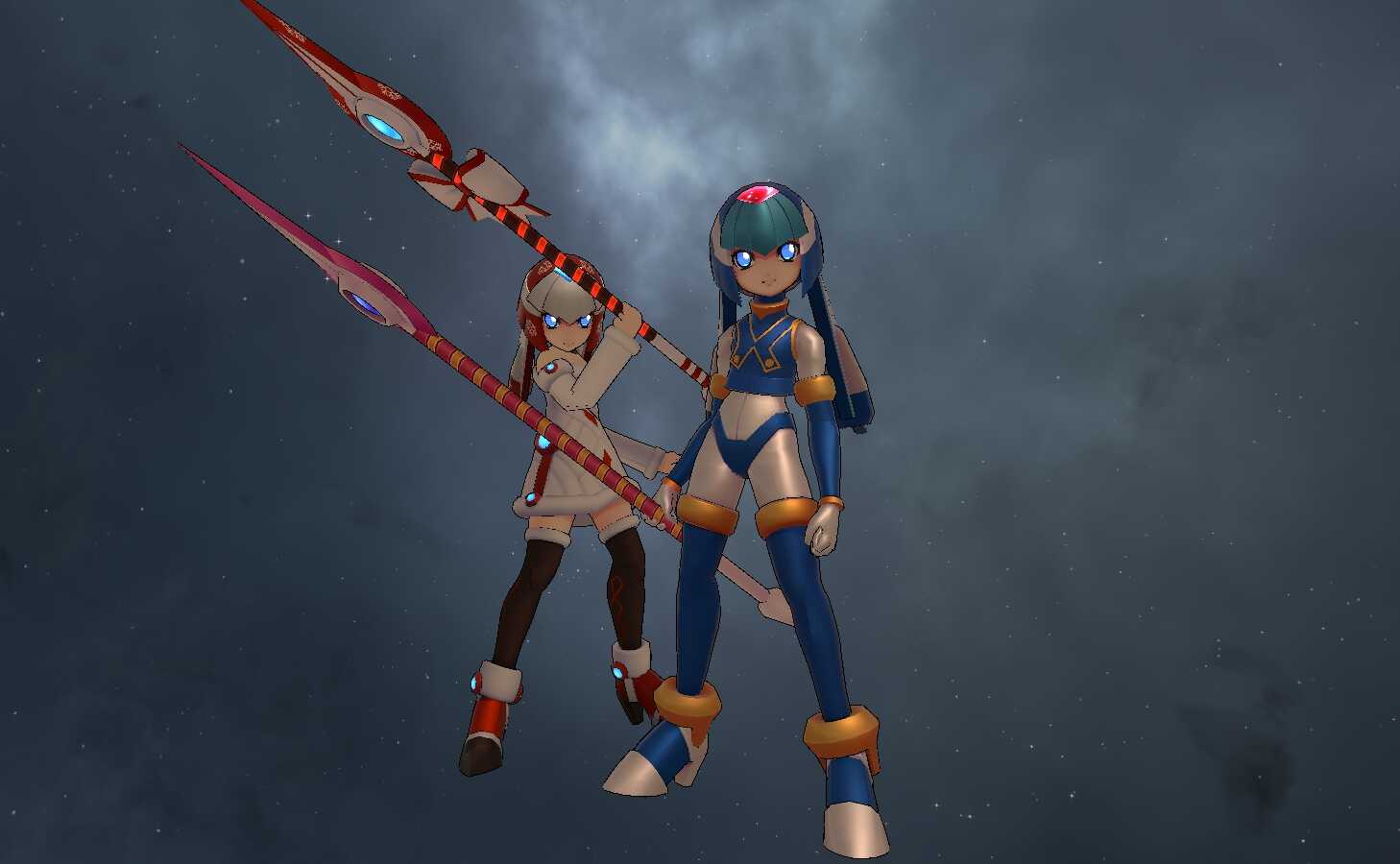 Mega Man Zero - Leviathan (Fullbody, Visemes, Emmission, 1 Texture, 2 Spears, 2 Outfits) Screenshot