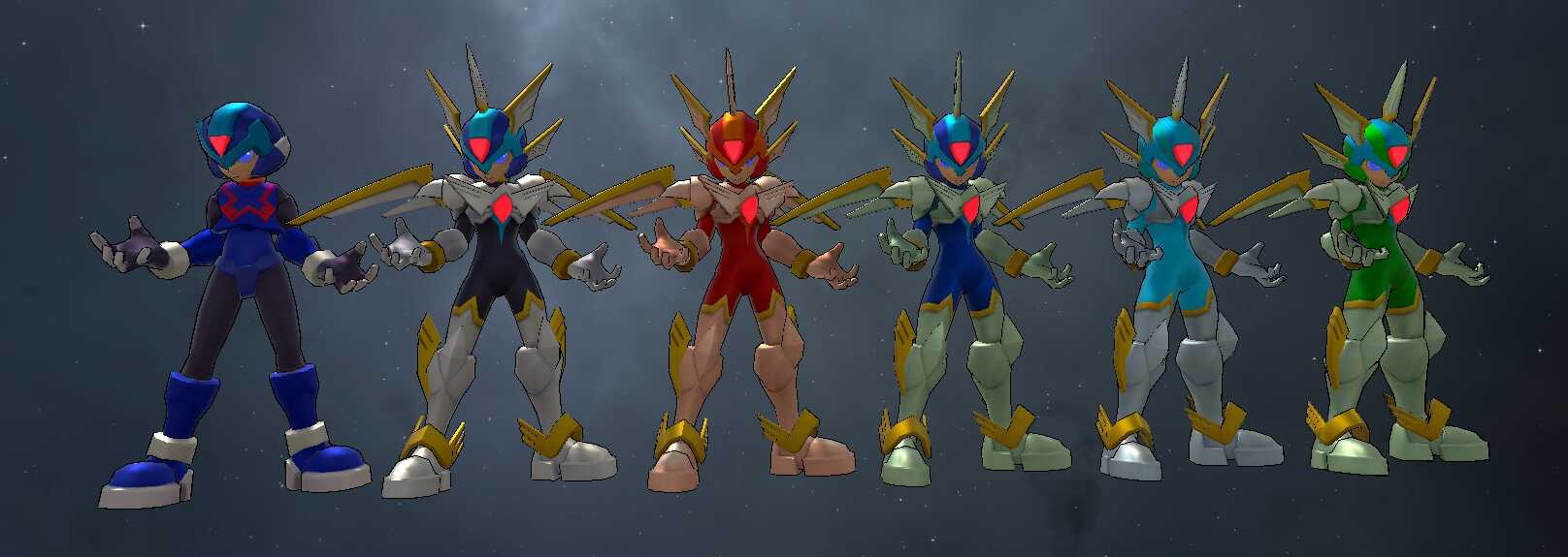 Megaman Zero - Copy X (1 Base Texture, Armor Changes, Visemes, and Fullbody) Screenshot