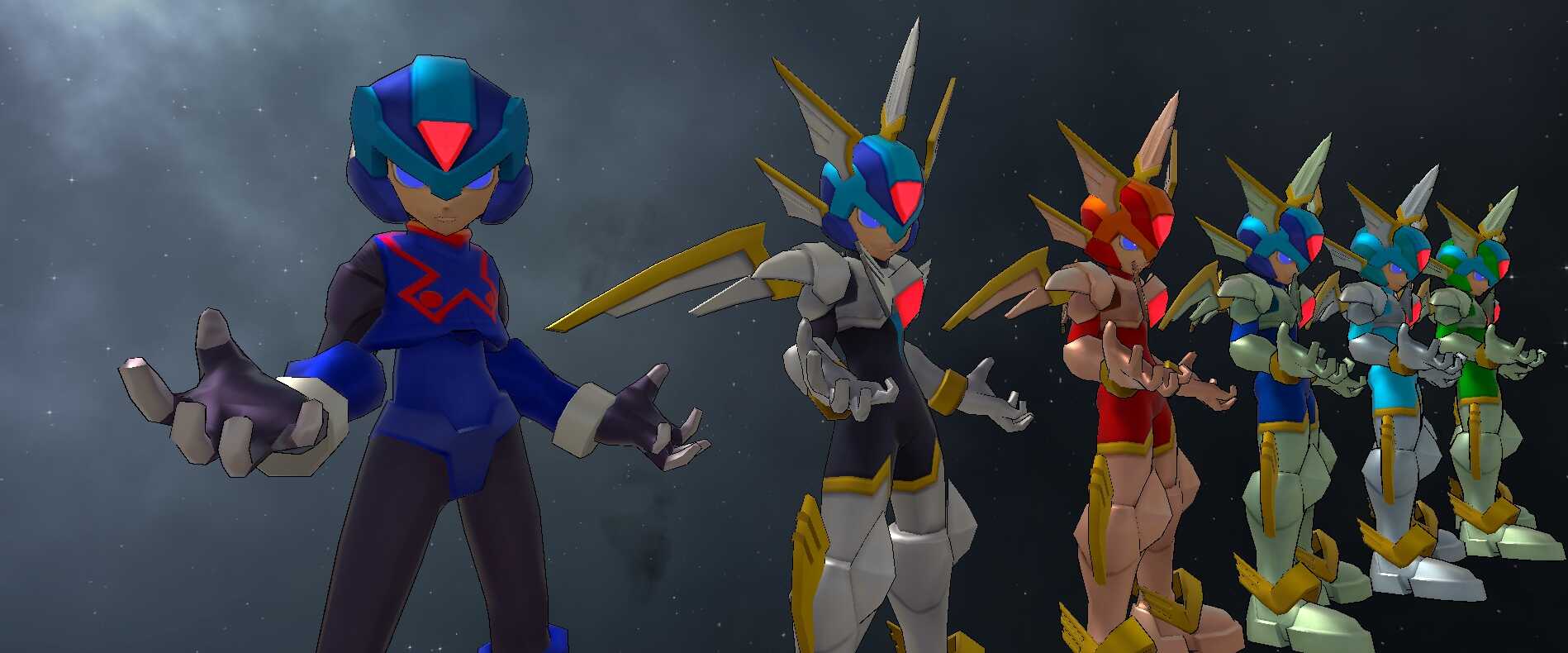 Megaman Zero - Copy X (1 Base Texture, Armor Changes, Visemes, and Fullbody) Screenshot
