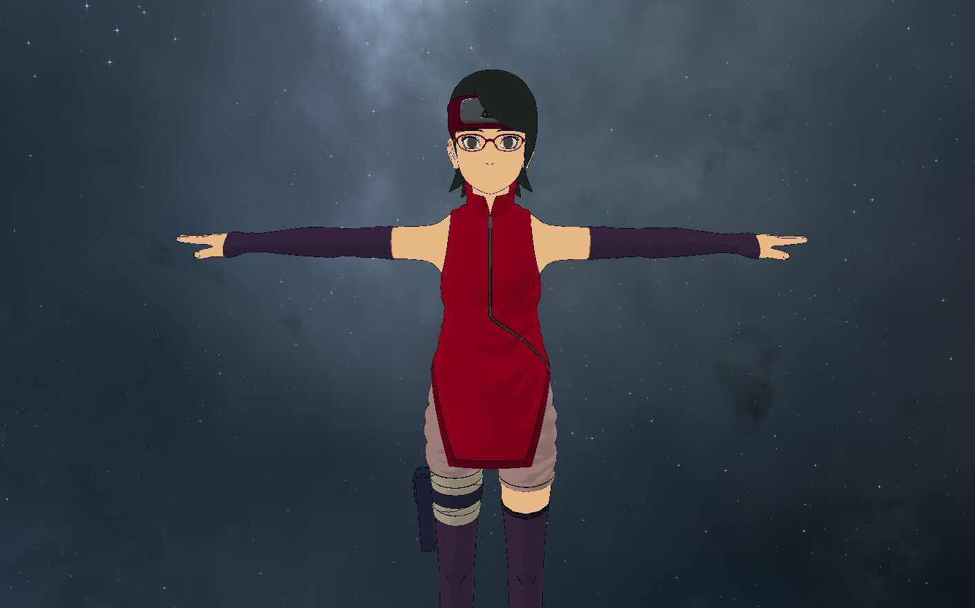 Naruto: Shinobi Striker - Sarada Uchiha (Fullbody, Visemes, 1 Texture) Screenshot