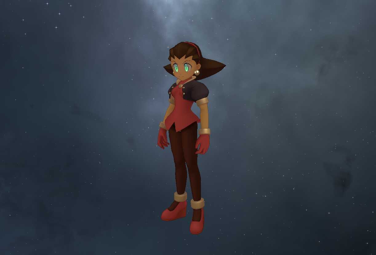 Mega Man Legends -Tron Bonne (Full Body, Visemes, Emmission, 1 Texture) Screenshot