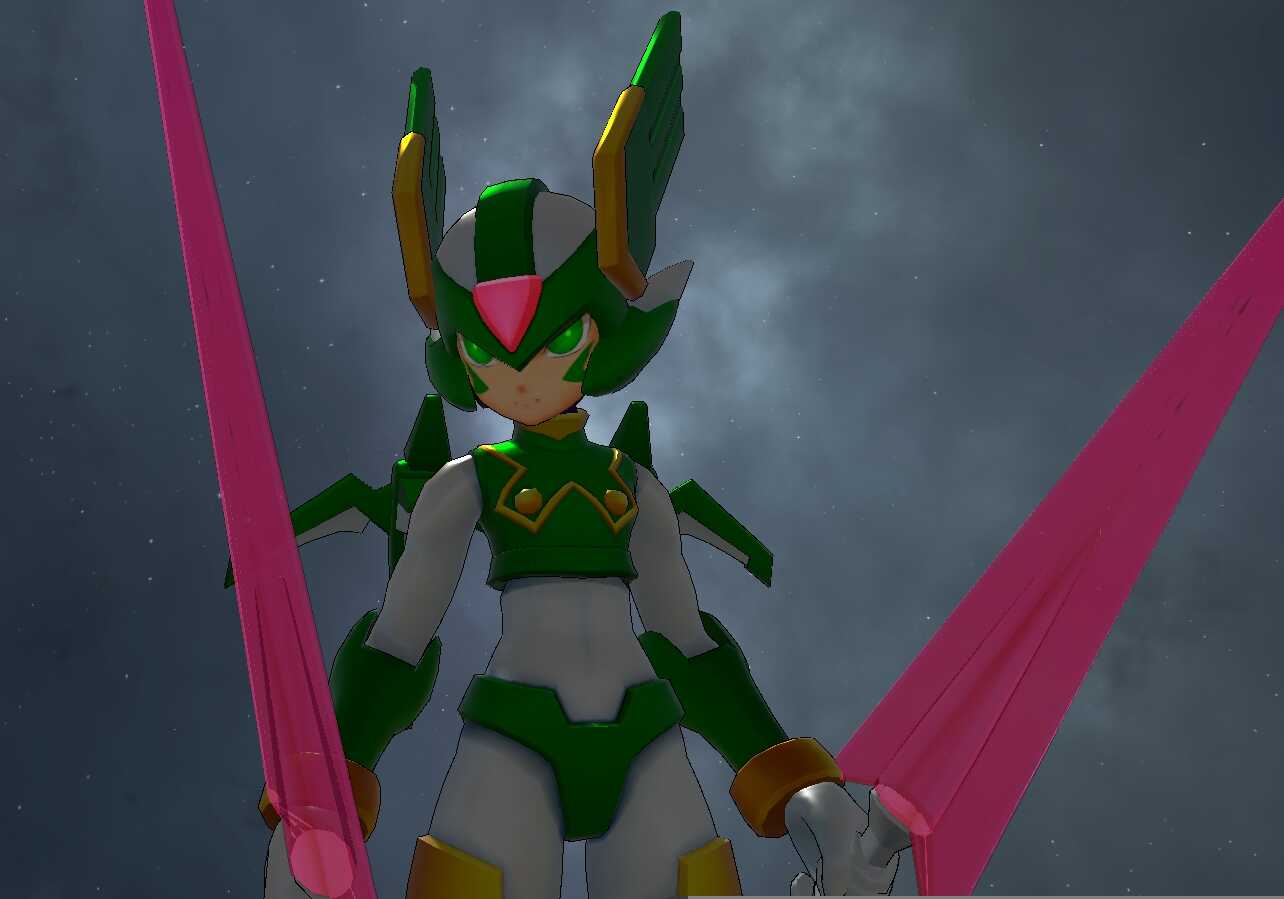 Megaman Zero - Harpuia (Fullbody, Flight, Hilt to Blade Blendshapes, Animations, Visemes) Screenshot
