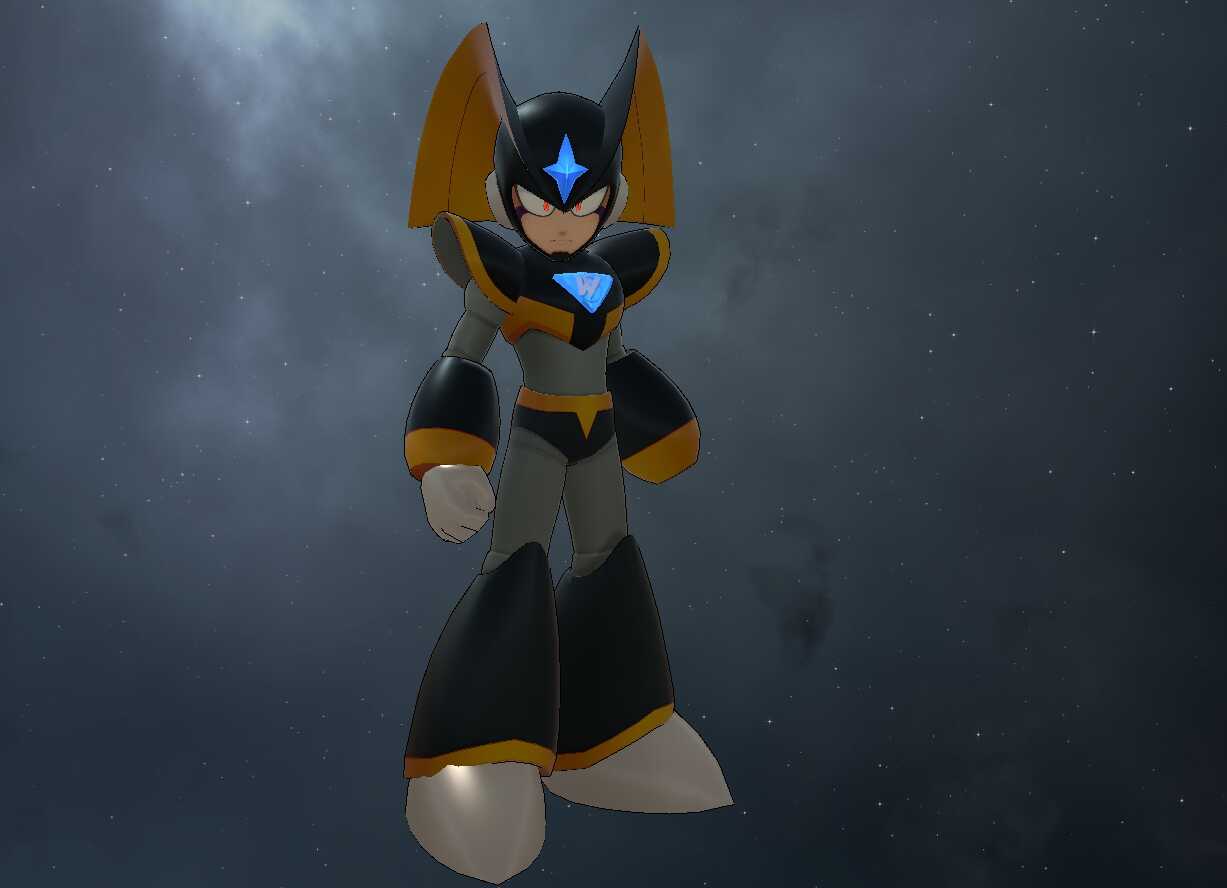 Mega Man - Bass - Forte (Full Body, Buster Toggle, 2 Textures, Visemes, Emmission) Screenshot