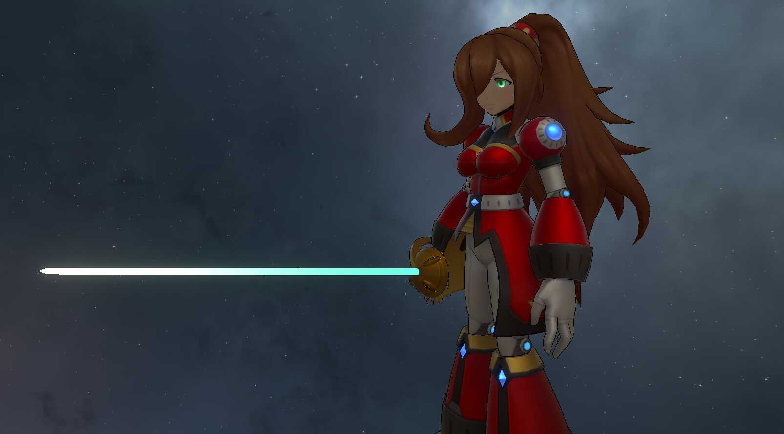 Megaman X - Iris - Repliforce Ver (Fullbody, 1 Texture, Sword Toggle, Visemes, Emmission) (Avatar 3.0) Screenshot