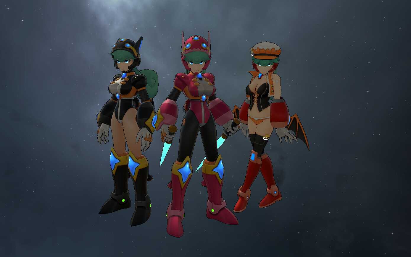 Mega Man X Command Mission -  Marino (2 Textures, 3 Outfits, Full Body, Visemes, Emmission, Dynamic Bones, Weapon Toggle) Screenshot