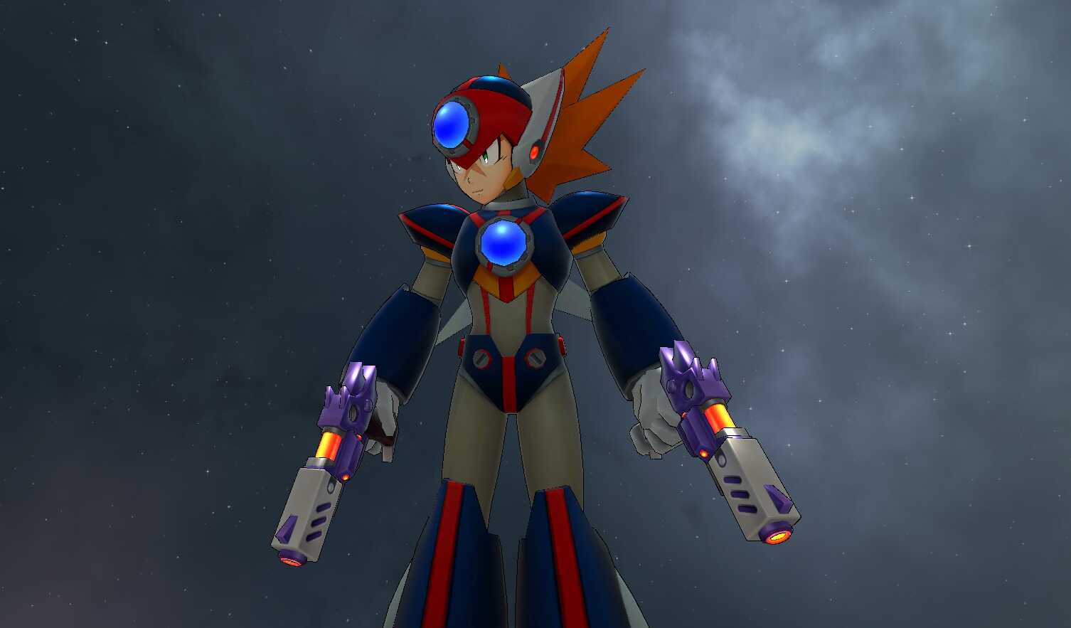 Mega Man X - Axl (Full Body, Dual Pistol Toggles, 2 Textures, Visemes, Emmission, Dynamic Bones) Screenshot