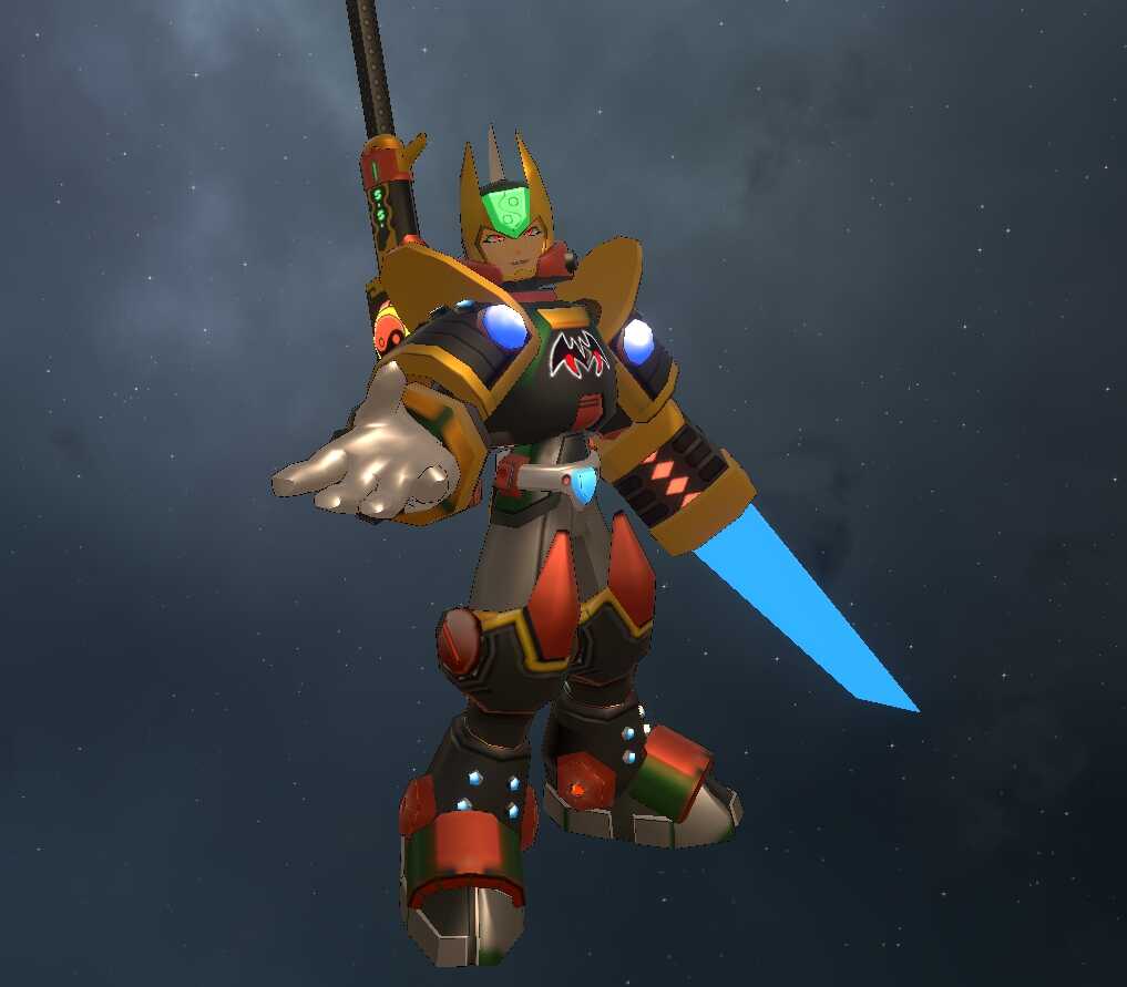 Mega Man X Command Mission - Shadow (1 texture, Good/Bad Eyes, Full Body, Visemes, Emmission, Weapon Toggles Screenshot