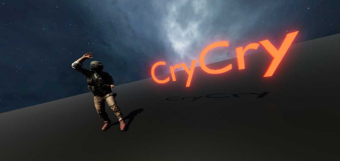 CryCry's Public "PUBG Intro Guy" Screenshot