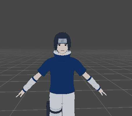 Kid Sasuke (with toggles) Flames, Black Suit, Chidori, Kunai Screenshot