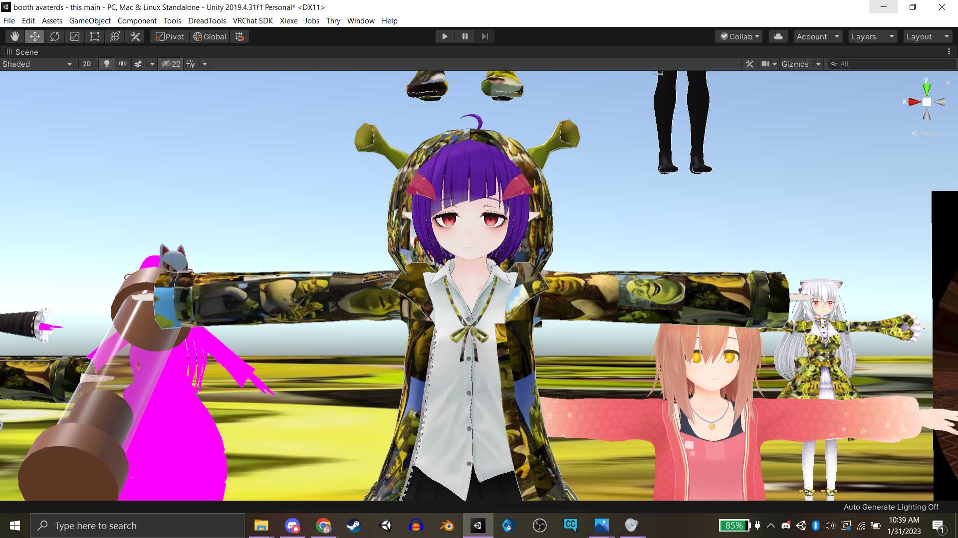 shrek ears and shrek hoodie hood Screenshot