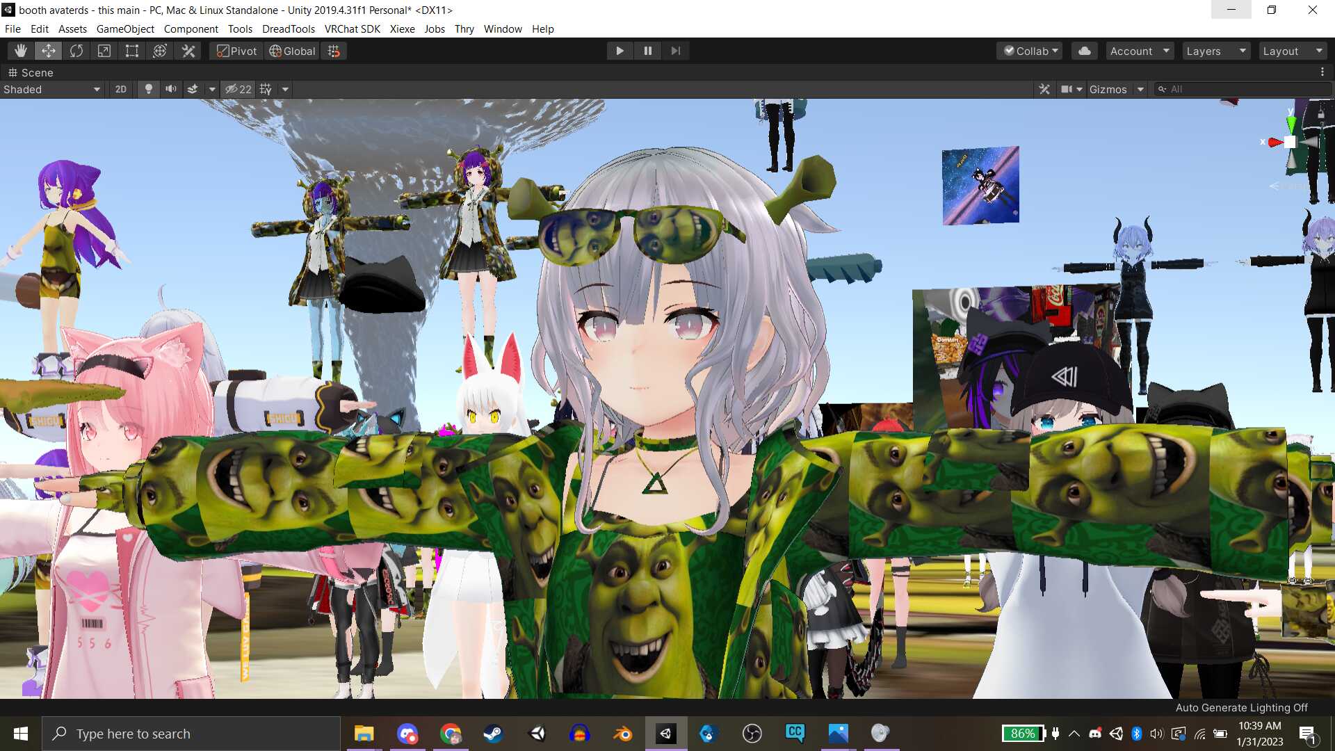 shrek ears and shrek hoodie hood Screenshot