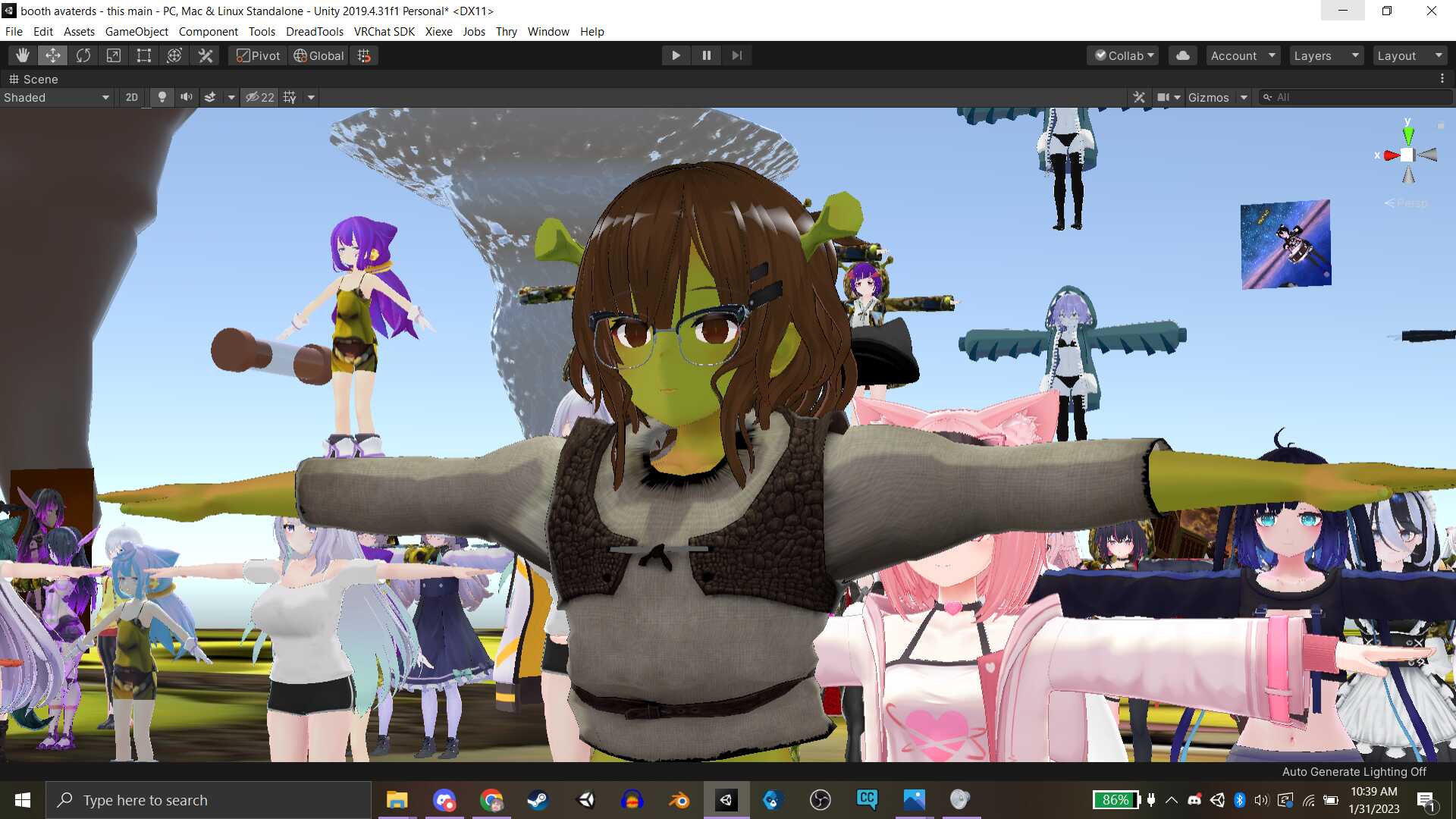 shrek ears and shrek hoodie hood Screenshot