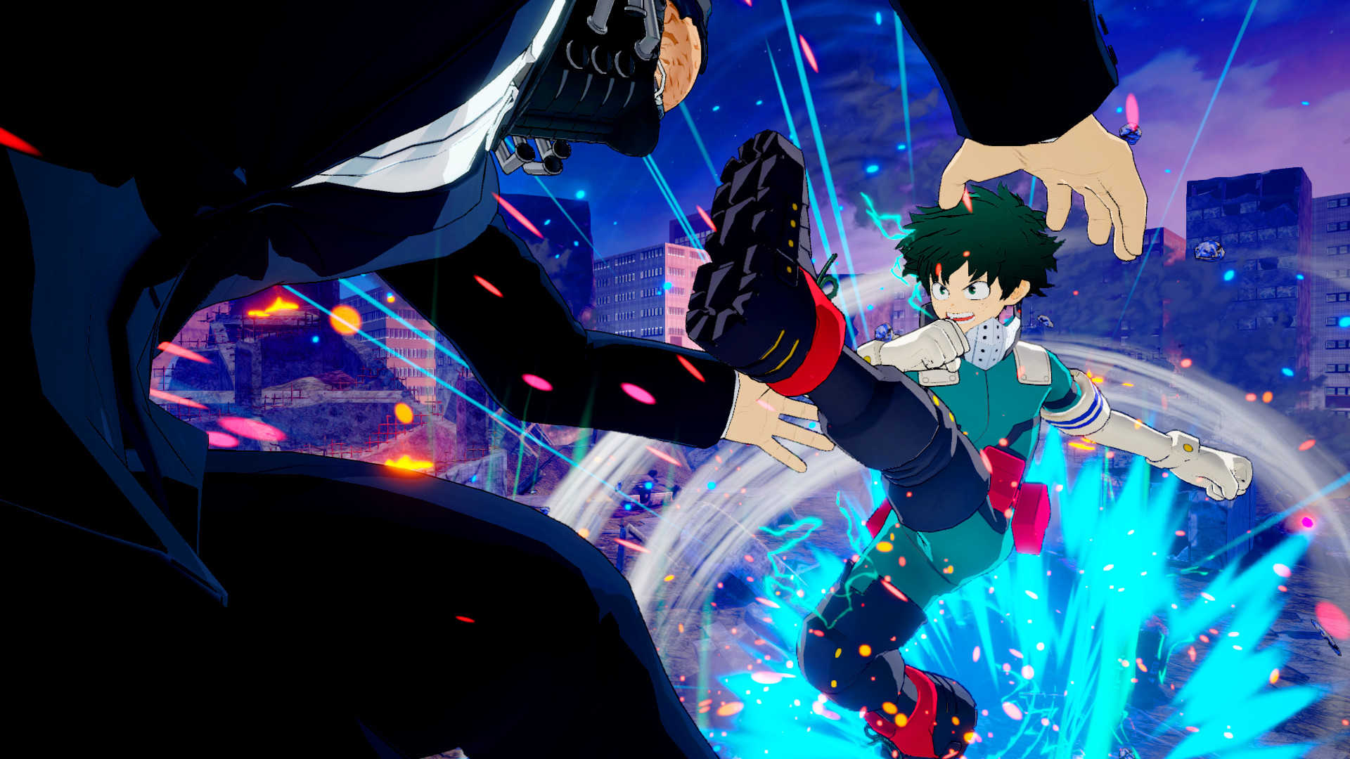 One's Justice Deku (31k, visemes, eye blinking, animations) Screenshot