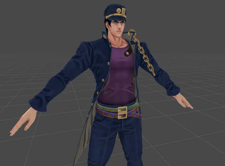 Jump Force - Jotaro 69K poly (visemes and eye tracking) Screenshot