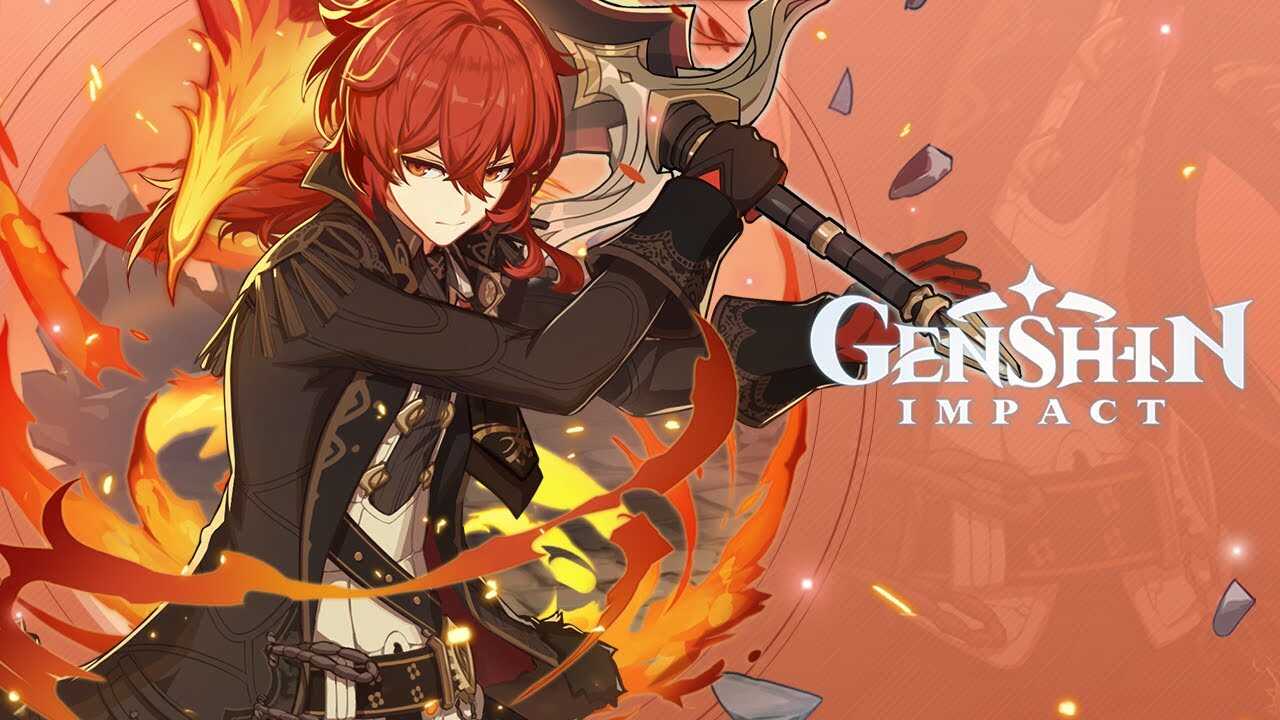 Genshin Impact - Diluc (gestures, dynamic bones) Screenshot